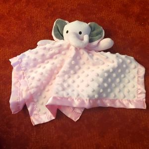 Pink baby elephant blanket